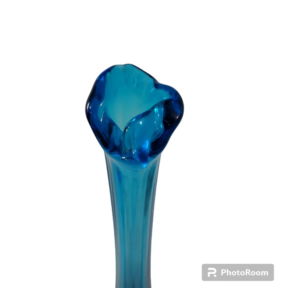 L.E. Smith blue glass